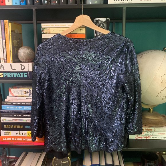 J.Crew Collection Sequin Open Cardigan - Picture 2 of 3
